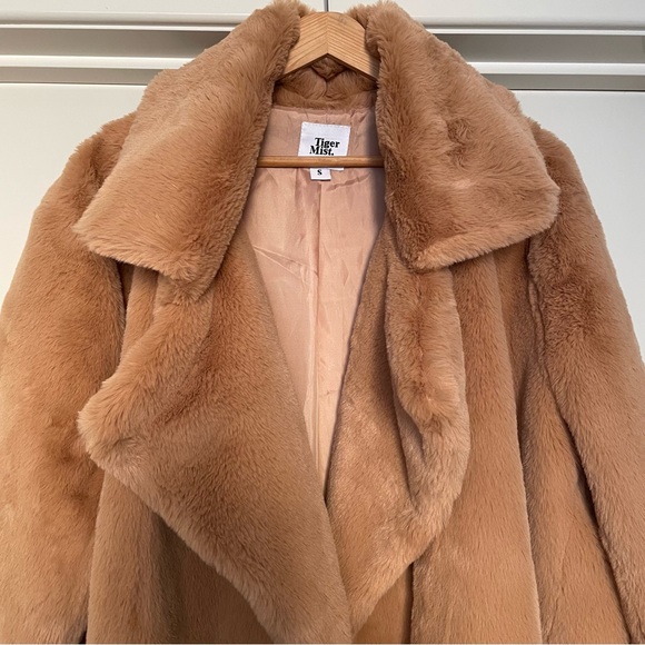 ❌SOLD❌Tiger Mist Faux Fur Coat 🤎NWOT - Picture 4 of 10